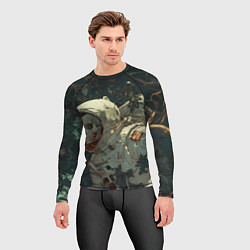 Рашгард мужской Скелет космонавт, цвет: 3D-принт — фото 2