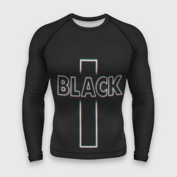 Рашгард мужской Black - cross, цвет: 3D-принт
