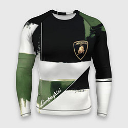 Рашгард мужской Ламборджини логотип, цвет: 3D-принт