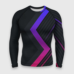 Мужской рашгард Color black line