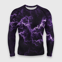 Рашгард мужской Lightning purple flicker, цвет: 3D-принт