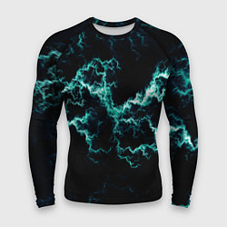 Мужской рашгард Lightning light blue glow