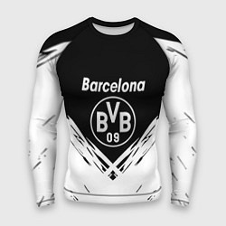 Рашгард мужской Barcelona x borussia краски, цвет: 3D-принт