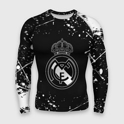 Мужской рашгард Real Madrid белые краски