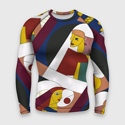 Рашгард мужской Стиль пикассо рисунок, цвет: 3D-принт