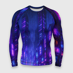 Мужской рашгард Одинокий город неона