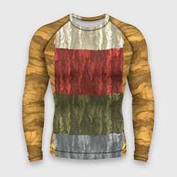 Рашгард мужской Цветной узор абстрактная графика, цвет: 3D-принт