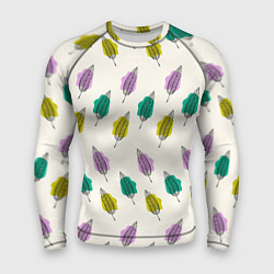 Рашгард мужской Листья на пятнах, цвет: 3D-принт