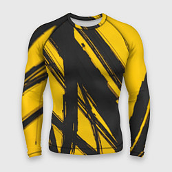 Мужской рашгард Абстракция на желтом