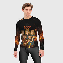 Рашгард мужской ACDC в мультяшном стиле, цвет: 3D-принт — фото 2