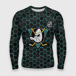 Рашгард мужской Анахайм Дакс - черные соты, цвет: 3D-принт