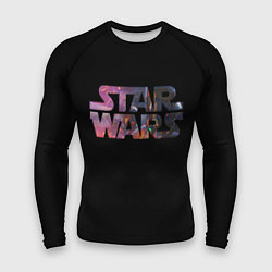 Мужской рашгард Звёздные войны надпись искры