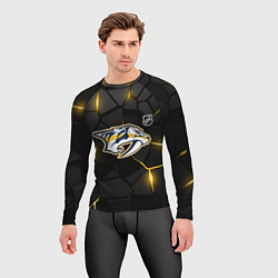 Рашгард мужской Нэшвилл Предаторз - НХЛ хоккей, цвет: 3D-принт — фото 2