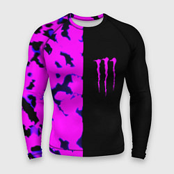 Рашгард мужской Monster energy neon camo, цвет: 3D-принт