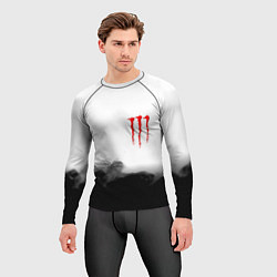 Рашгард мужской Monster energy splash smoke, цвет: 3D-принт — фото 2