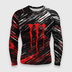 Рашгард мужской Monster energy полосы красок, цвет: 3D-принт