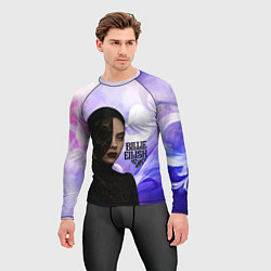 Рашгард мужской Готический стиль Билли Айлиш, цвет: 3D-принт — фото 2