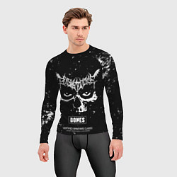Рашгард мужской Bones album - глаза, цвет: 3D-принт — фото 2
