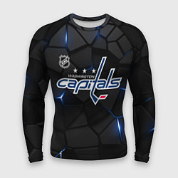Рашгард мужской Вашингтон Кэпиталз - плиты с подсветкой, цвет: 3D-принт