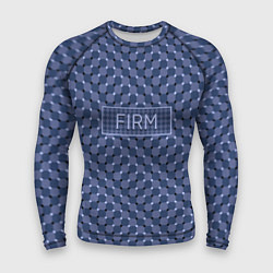 Рашгард мужской Плавающий эффект - Фирм синий, цвет: 3D-принт