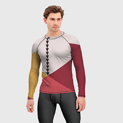 Рашгард мужской Колор-блок фруктовый чиа пудинг, цвет: 3D-принт — фото 2