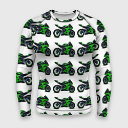 Рашгард мужской Motorbike green, цвет: 3D-принт