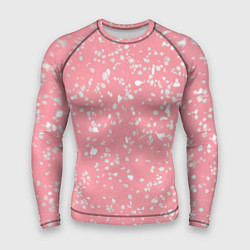 Рашгард мужской Искристый розовый терраццо, цвет: 3D-принт