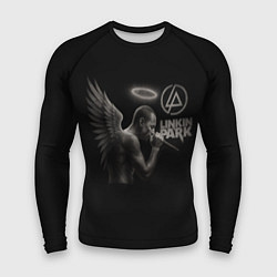Рашгард мужской Честер Беннингтон - LP angel, цвет: 3D-принт