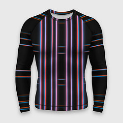 Мужской рашгард Neon red blue black