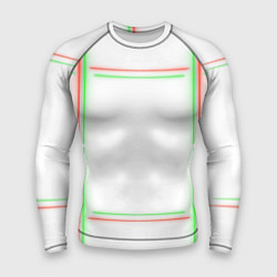 Мужской рашгард Neon light green red