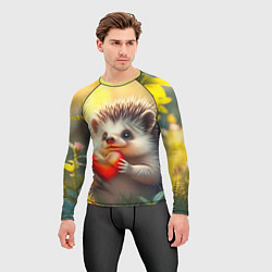 Рашгард мужской Милаха ёжик влюблён, цвет: 3D-принт — фото 2