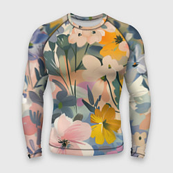 Мужской рашгард Цветы цветочки