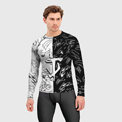 Рашгард мужской Doom автографы, цвет: 3D-принт — фото 2