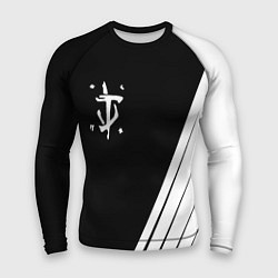 Рашгард мужской Doom white geometry, цвет: 3D-принт