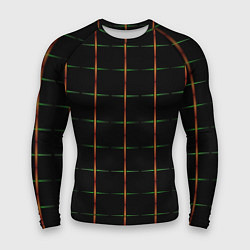 Рашгард мужской Color black orange green crosses, цвет: 3D-принт