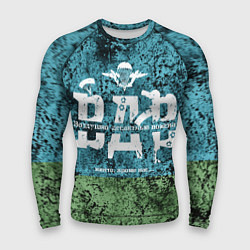 Рашгард мужской Флаг десантников ВДВ, цвет: 3D-принт