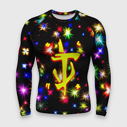 Рашгард мужской Doom новогодние искры, цвет: 3D-принт