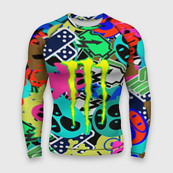 Мужской рашгард Monster energy стикеры