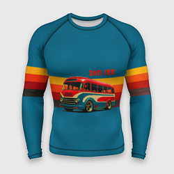 Мужской рашгард Ретро автобус ЗИЛ 156 поп-арт