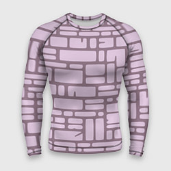 Рашгард мужской Кирпичная кладка, цвет: 3D-принт