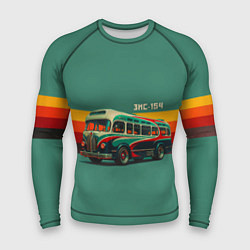 Мужской рашгард Ретро автобус ЗИС-154 поп-арт
