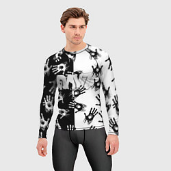 Рашгард мужской Dayz руки черно белые, цвет: 3D-принт — фото 2