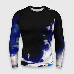 Рашгард мужской Синее пламя, цвет: 3D-принт