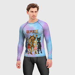 Рашгард мужской Spice girls кошки из 90х, цвет: 3D-принт — фото 2