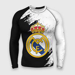 Мужской рашгард Real Madrid текстура штрихи