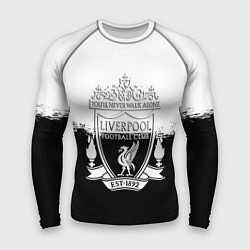 Мужской рашгард Liverpool краски черно белые
