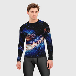 Рашгард мужской Бесконечный космос и туманность, цвет: 3D-принт — фото 2