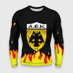 Мужской рашгард AEK огненные краски