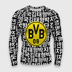 Рашгард мужской Borussia японские символы паттерн, цвет: 3D-принт
