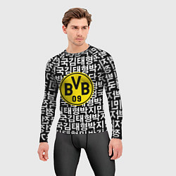 Рашгард мужской Borussia японские символы паттерн, цвет: 3D-принт — фото 2